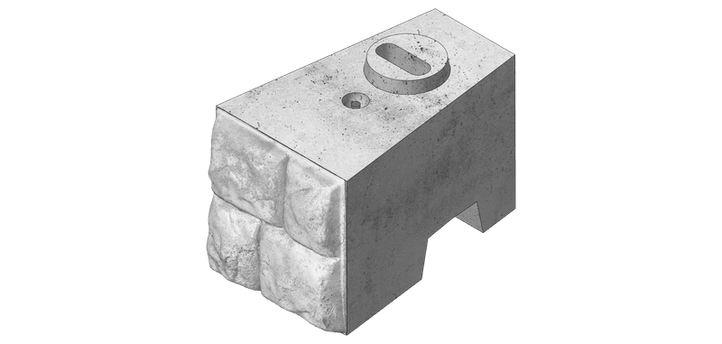 RRC8-C – Half Middle Block 2, Cobblestone render