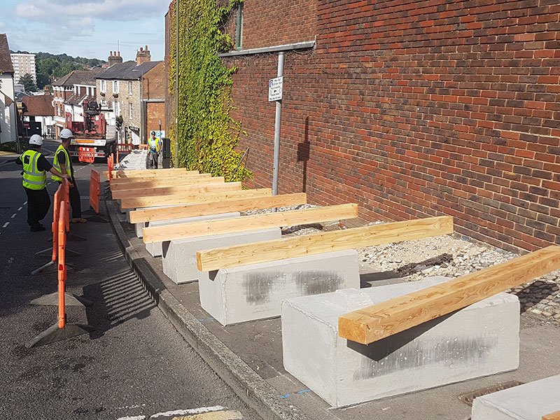 No Dig Fence Hoarding — Elite Precast Concrete
