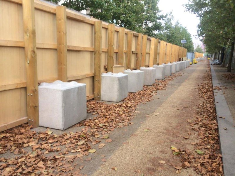 No Dig Fence Hoarding — Elite Precast Concrete