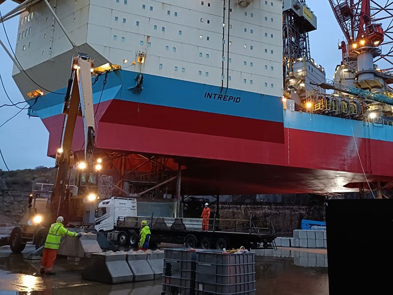 Oil Rig Decommissioning — Elite Precast Concrete