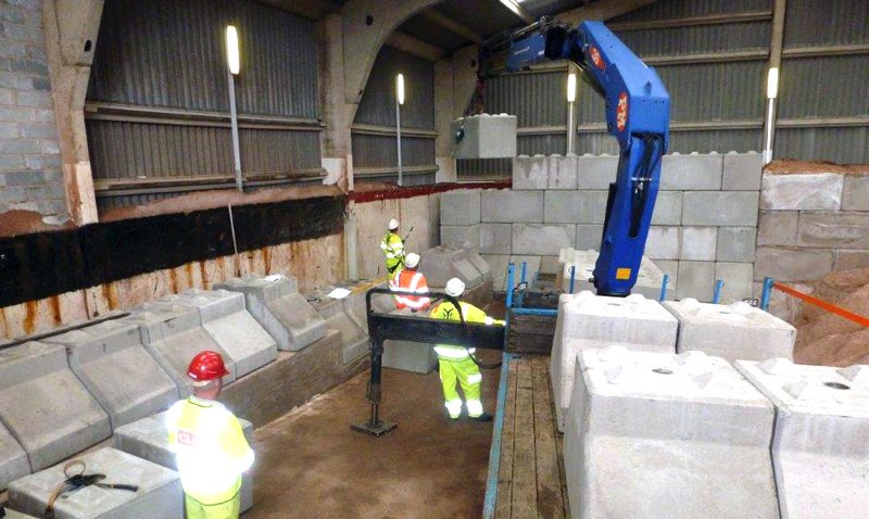 Salt Barn Installation — Elite Precast Concrete
