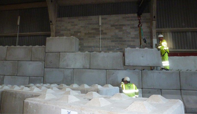 Salt Barn Installation — Elite Precast Concrete