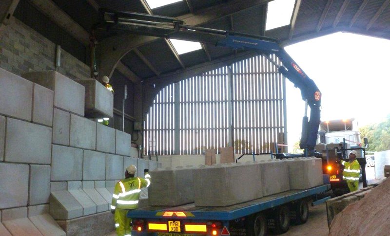 Salt Barn Installation — Elite Precast Concrete