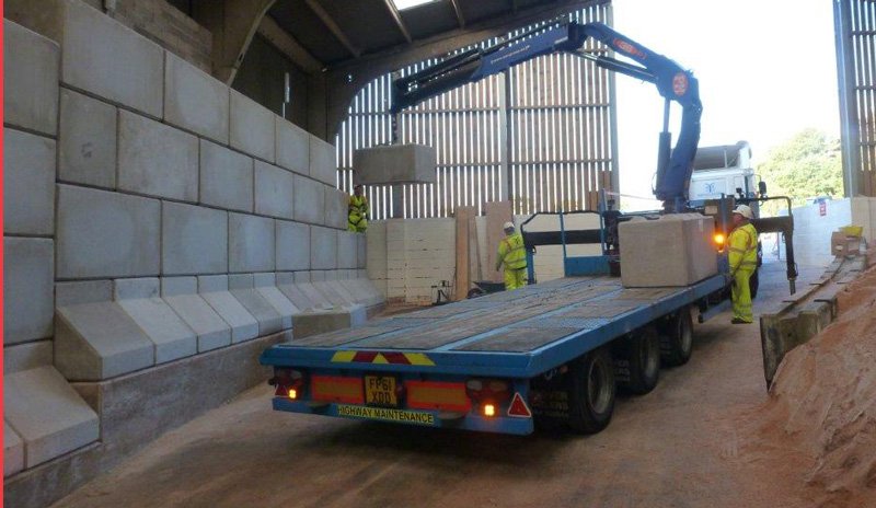 Salt Barn Installation — Elite Precast Concrete