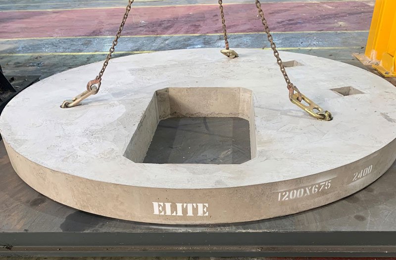 How do special access cover slabs contribute to reducing material waste on-site