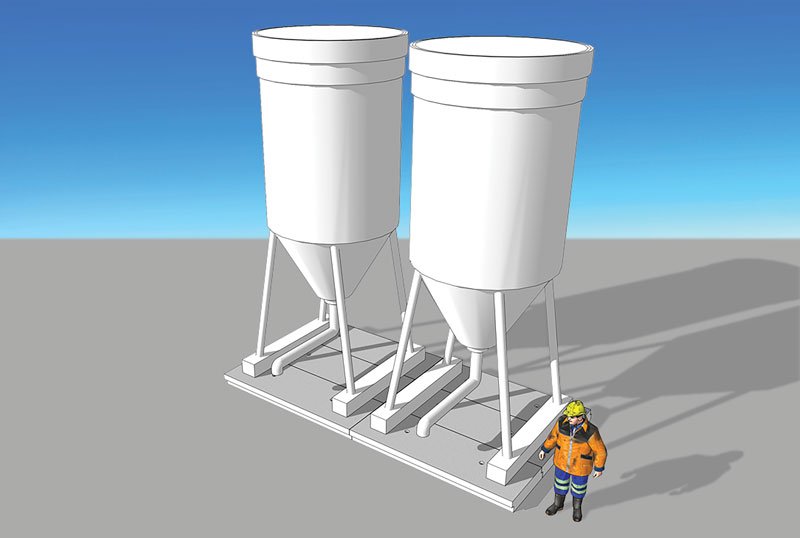 The importance of silo bases within farms for feed storage