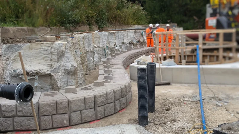 Retainer-Rock® helps support £10m upgrade at Dronfield Wastewater Treatment Works