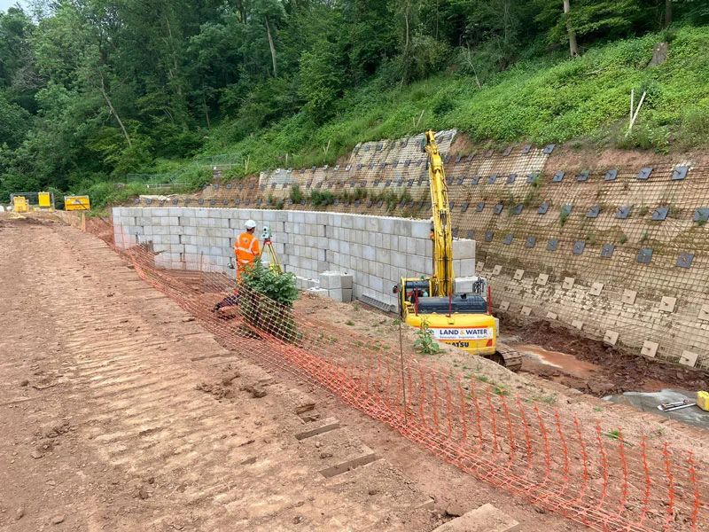 Legato® interlocking blocks — a key element in the construction of a fish and eel pass