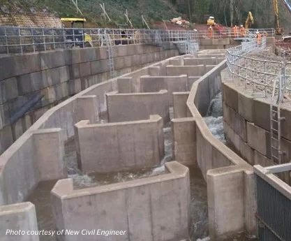 Phase Two of the Holt Weir Fish Pass Completed Using Legato Blocks