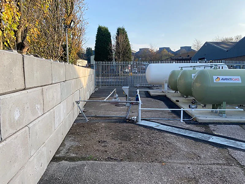 Renewable Energy Containment Walling with Interlocking Concrete Blocks