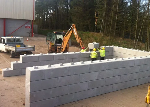 Interlocking Concrete Blocks for Electrical Containment Areas in Data Centres